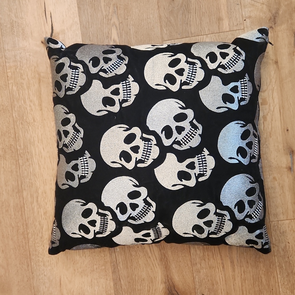 Z Gallerie Skull Pillow